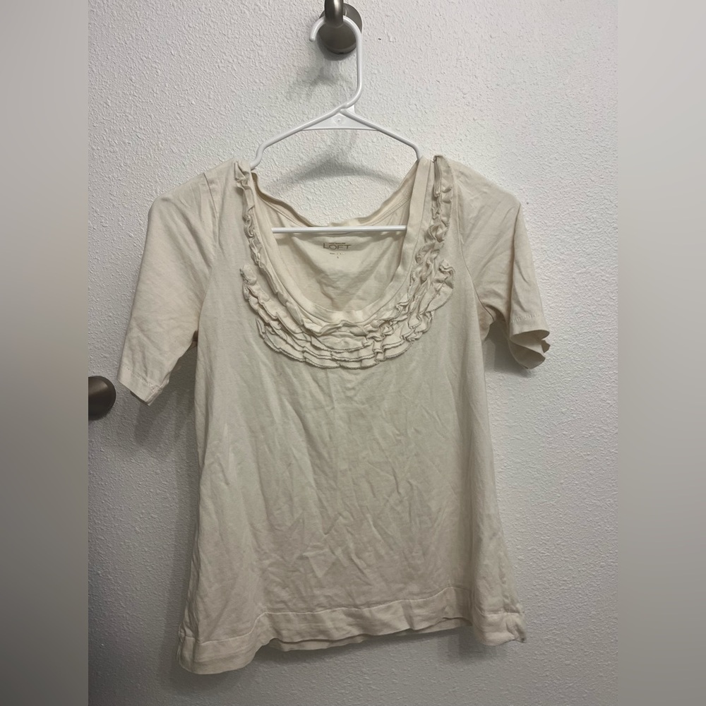 Ann Taylor ruffle shirt